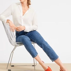 Everlane clean silk relaxed shirt